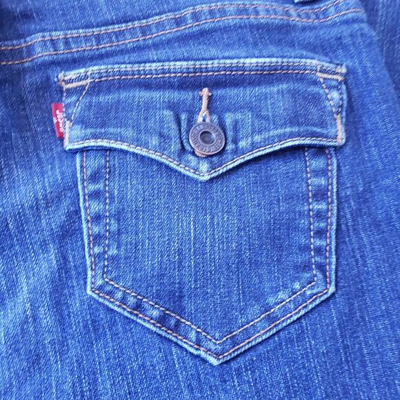 Levis Women 512 Y2K Womens Jeans Sz 8 S/C Preppy Perfectly Slimming Boot Cut - Picture 6 of 10